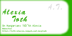 alexia toth business card